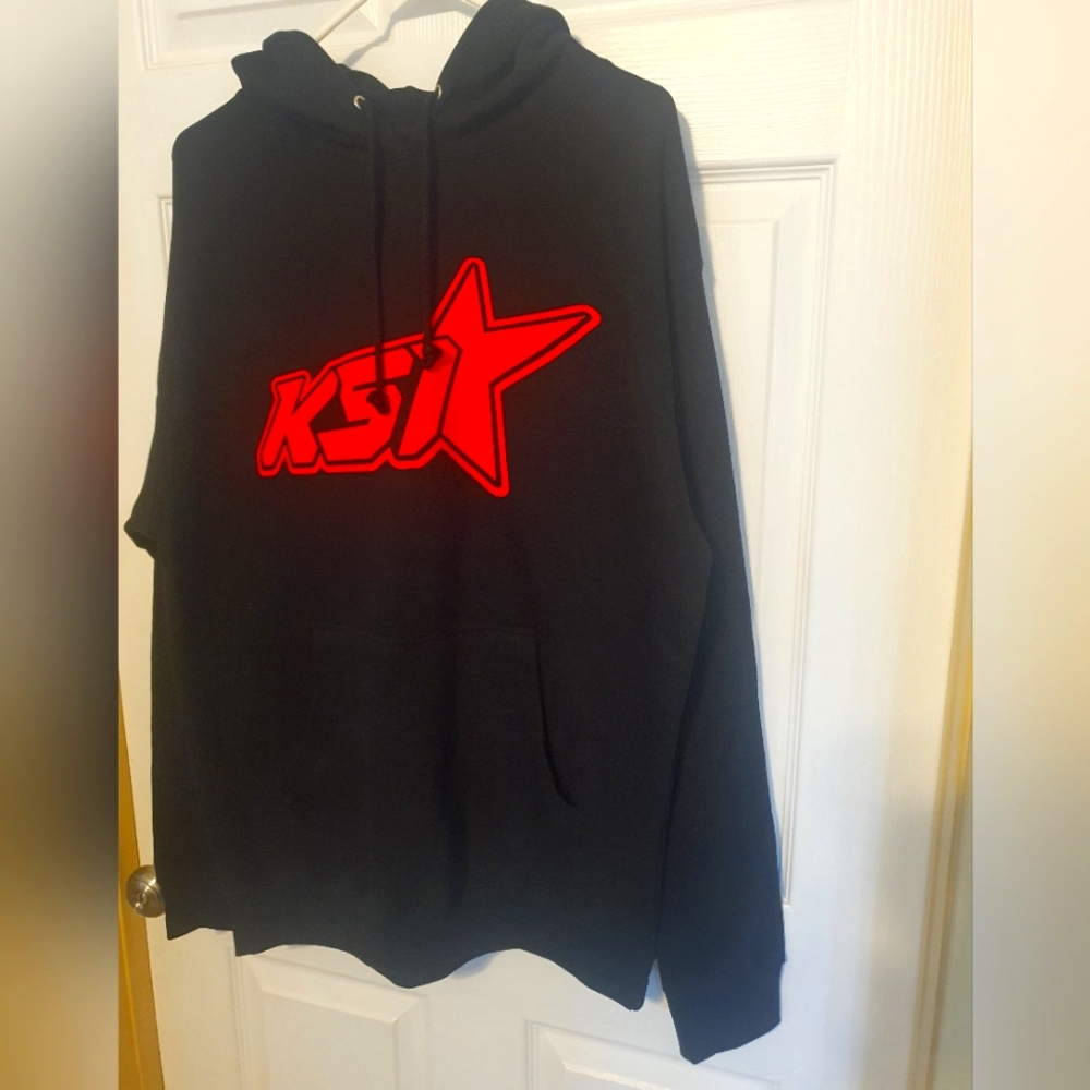 Black Hoodie with Red KS1 logo